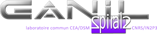 Logo du GANIL (Grand Accélérateur National d'Ions Lourds), associé à son projet d'accélérateur SPIRAL2